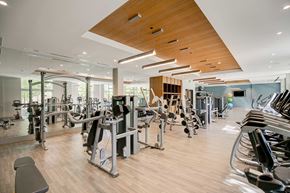 Plano apartment for rent - well lit fitness center