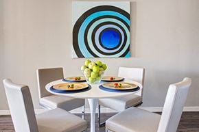 Hamilton apartment for rent - a dining room with a table and chairs