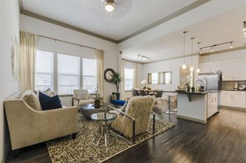 Living room come kitchen view