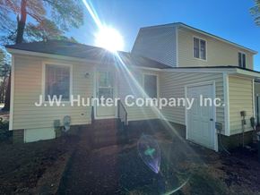 Wilson apartment for rent - A house with the name J.W. Hunter Company Inc. written on it.