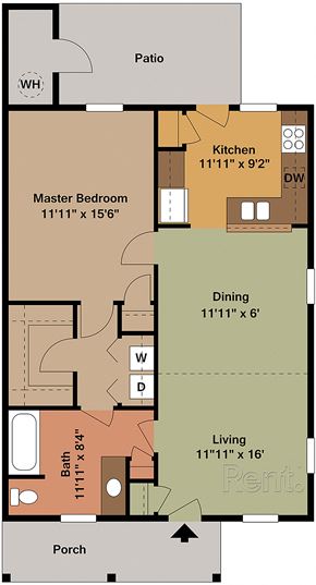 Clayton apartment for rent - 608-612 BROOK STREET