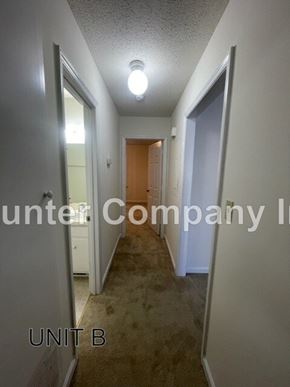 Wilson apartment for rent - A hallway in apartment unit B of aunter company ltd.