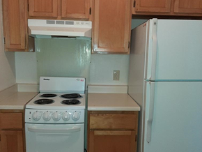 El Paso apartment for rent - a kitchen with a stove and a refrigerator