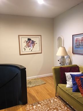 New Haven apartment for rent - the living room is clean and ready for us to use