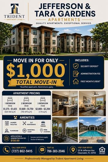 Largo apartment for rent - Tara Apartments