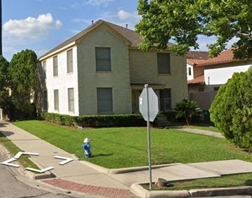 Houston apartment for rent - a house with a stop sign in front of it
