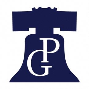 Philadelphia apartment for rent - A blue bell with the letters P and G on it.