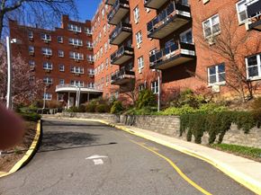Morristown apartment for rent - an empty street in front of a brick building