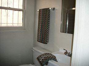 Compton apartment for rent - a small bathroom with a sink and a toilet