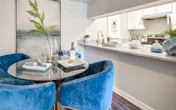 Kitchen designed with service window