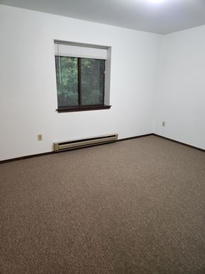 Wauwatosa apartment for rent - an empty room with a window and a carpet