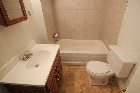 Floor plan for 2 beds, 1 bath