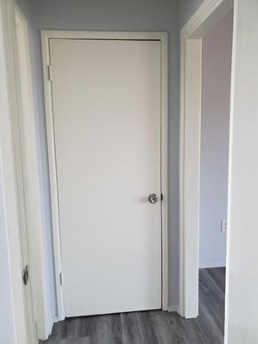 San Diego apartment for rent - a white door with a silver door knob