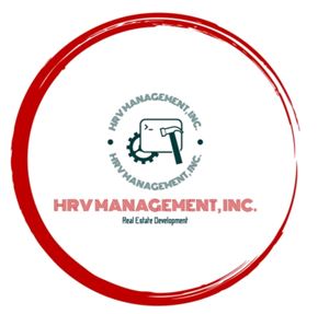 Astoria apartment for rent - A logo for HRV Management, Inc. depicting a piggy bank with a hammer and a wrench.