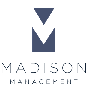 Milford apartment for rent - a logo for the madison mansion management company