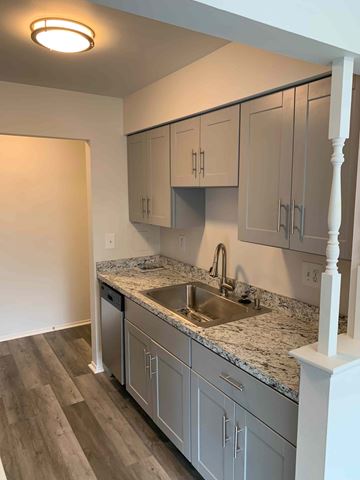Fraser apartment for rent - A kitchen with a sink and cabinets.