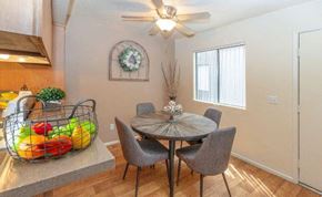 Glendale apartment for rent - Dining Room and Kitchen View at Ranchwood Apartments, Glendale, AZ