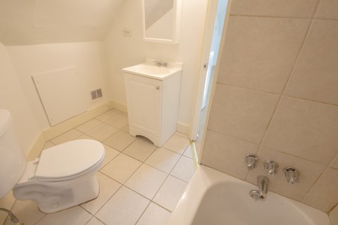 Floor plan for 2 beds, 1 bath