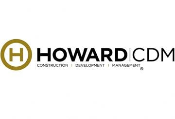 Long Beach apartment for rent - the logo of howard cdm with the text construction  development  management