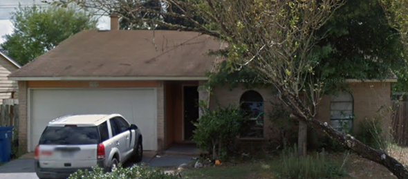 Hockley house for rent - A beige house with a brown roof and a silver car in front.