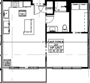 Weymouth apartment for rent - a floor plan of a house with a bedroom and a bathroom