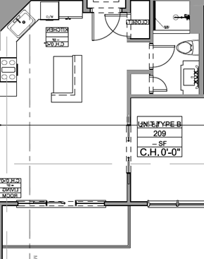 Weymouth apartment for rent - a floor plan of a house with a bedroom and a living room