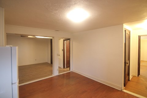 Floor plan for 1 bed, 1 bath, 743 sqft