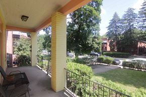 Pittsburgh apartment for rent - a view of the yard from the porch of a house