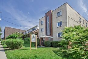 Pittsburgh apartment for rent - A building with a sign in front of it.