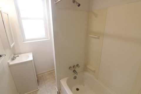 Floor plan for 2 beds, 1 bath