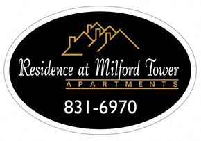 Milford apartment for rent - the logo of the residence at mitford tower apartments