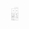 Floor plan for 1 bed, 1.5 baths, 1081 sqft