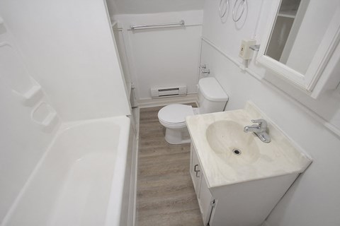 Floor plan for 1 bed, 1 bath