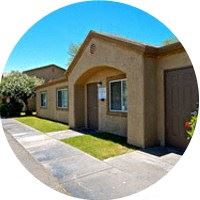 San Luis apartment for rent - a house with a sidewalk and a yard in front of it