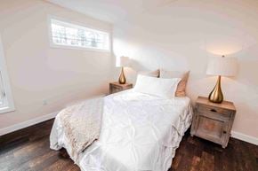 Lantz apartment for rent - a bedroom with a white bed and a window