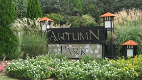 Boiling Springs apartment for rent - A sign that says Autumn Park in front of some trees.
