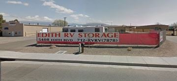Albuquerque apartment for rent - A storage facility named Edith RV Storage is shown in the image.