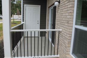 Winchester apartment for rent - a front porch with a white door and a white railing