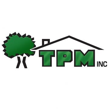 Orem house for rent - A logo with a tree and a house and the letters TPM.