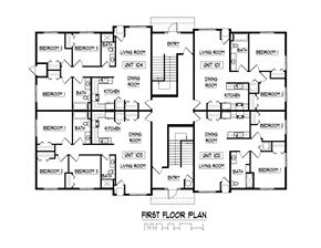 Saint Paul apartment for rent - a floor plan of a house with different floors and bedrooms