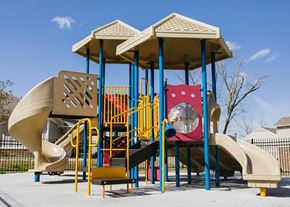Camilla apartment for rent - a playground with a playset and other playground equipment