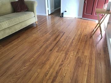San Diego house for rent - a living room with a hard wood floor and a couch