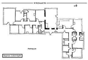 Phoenix apartment for rent - a schematic diagram of a building with a floor plan and perspectives