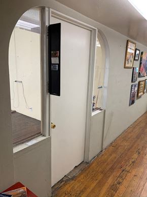 Phoenix apartment for rent - a hallway with an open door and a mirror