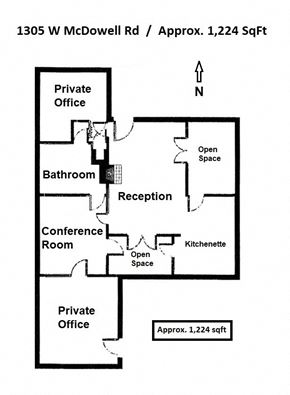 Phoenix apartment for rent - a floor plan of a church with a prayer room and a entrance
