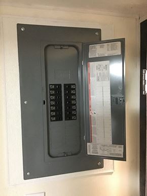 Phoenix apartment for rent - a door with a control panel on the wall