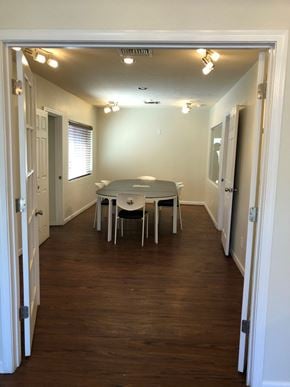 Phoenix apartment for rent - a view of a dining room with a table and chairs