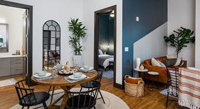 Chamblee apartment for rent - a dining room with a table and chairs