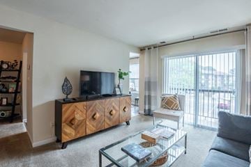 Glen Burnie apartment for rent - a living room with a couch and a television
