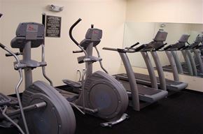 Cranston apartment for rent - a row of exercise bikes in a gym